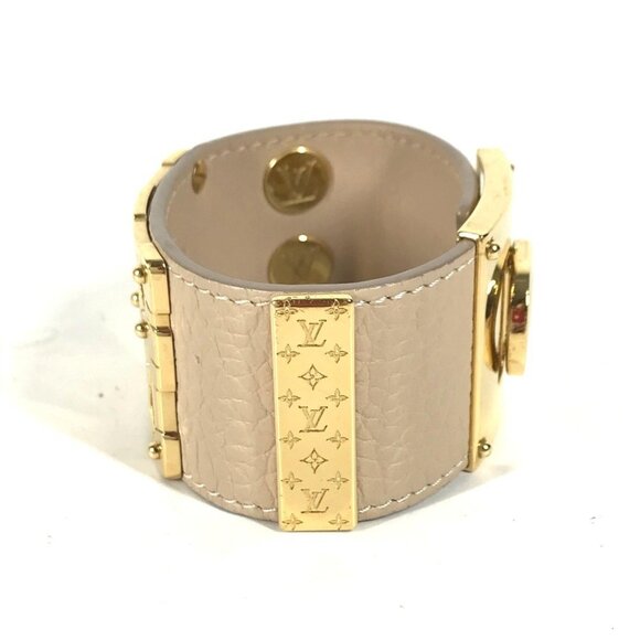 LOUIS VUITTON Cream Leather Charm Bracelet - Picture 3 of 16